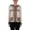 Liu Jo Jeans Giubbino da Donna Giacca Cotone tg 44 Beige -71 % W12062T0906