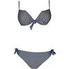 JUSTMINE FEELING by JUSTMINE bikini donna push-up sky/brown art B28296010 GEOFLOWER