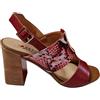 Repo Sandalo con tacco e fibbia, Donna - Art. 31220-E1/ROS (Rosso)