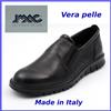 Imac Scarpe da uomo IMAC comode senza lacci slip on in vera pelle nero estive leggere