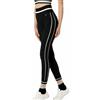 Philippe Matignon Leggings donna Matignon stile athleisure con bande bianche laterali -Athleisure1