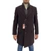 Navigare Cappotto uomo Navigare, tg 48 marrone con pettorina staccabile in Fustagno, -70%
