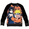 PIERROT Naruto Shippuden Felpa da Bambino in Cotone Naruto e Sasuke Pierrot