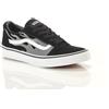 Vans YT Ward Suede Flame, Unisex - Art. VN0A38J93RV1 (Nero/Grigio/Bianco)