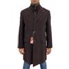 Navigare Cappotto lungo uomo NAVIGARE, marrone regular fit in Cotone Fustagno, sconto 70%