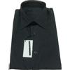 XACUS camicia uomo righe nero/bianco 75%cotone 21%nylon 4%elastan L - 42-16 1/2