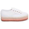 Superga Scarpe Donna Superga 2790 Cotcoloropew Platform. White-Rosegold-Multicolor