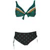JUSTMINE FEELING by JUSTMINE bikini donna vela moro/smeraldo art B2804C682 ETHNO CHIC