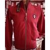 Guru Felpa uomo Guru con zip e logo manica lunga con profili in contrasto art G99856