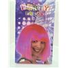 ATOSA PARRUCCA CAPELLI ROSA FLUO FUCSIA FRANGIA CARNEVALE COSPLAY PARTY CASCHETTO