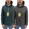 SHOCKLY Giubbino bomber uomo SHOCKLY, taglia XL reversibile grigio/verde, sconto 50%.