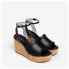 Nero Giardini Sandali Nero Giardini donna in pelle con zeppa E307662D NERO