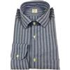 GMF 965 camicia uomo manica lunga con taschino celeste righe blu 10.TG.L 901322