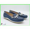 Geox Scarpe da donna Mocassini estivi in pelle blu mocassino estive comode 38 39