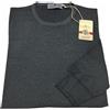 DELLA CIANA maglia uomo grigio 100% lana MADE IN ITALY