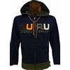 Guru Felpa uomo Guru aperta con logo ricamato e tasche,bordi in contrasto art G993011