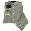 VINTAGE 55 camicia uomo linea GANGS OF NEW YORK righe bianco/nero 100% cotone