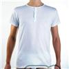 FDB T-shirt uomo FDB manica corta serafino in jersey di cotone aderente art 50 SER