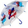 Spiderman Ombrello Trasparente POE PVC Bambini Ragazzi Ombrellino Parapioggia