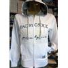 Guru Felpa uomo Guru aperta zip con logo ricamato, tasche e cappuccio art G991056