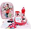 Disney Set Zainetto Scuola 3D Minnie Rosa con Luce Led Porta Merenda Borraccia Asilo