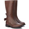 GEOX J8449A AGATA scarpe donna ragazza bambina stivali stivaletti pelle anfibi