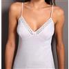 Moretta Canotta donna Moretta spalla stretta in cotone con forma seno e pizzo art 1311