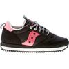 SAUCONY scarpe donna Sneaker Jazz Peak nylon camoscio nero rosa con shearling