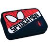 GIM Spiderman Marvel Astuccio Rosso Nero Completo 2 zip Accessori Scuola