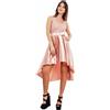 Vestito donna mini abito diciottesimo cerimonia asimmetrico raso TOOCOOL JL-9520