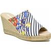 Desigual SHOES TARIFA DESIGUAL Scarpe Scarpa Calzature da Donna Zoccoli sandalo Fiori Righe n. 40 mare
