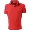 PANICALE polo uomo mezza manica con spacchetti laterali fragola 100% cotone