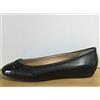 GEOX SCARPE DONNA, BALLERINE IN PELLE E VERNICE NERO, LINEA LOLA D93M4A