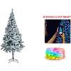 Albero di Natale INNEVATO 150 CM Materiale PE/PVC + LUCI SMART OMAGGIO