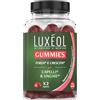 LUXÉOL - Integratore Alimentare Gummies - Forza & Crescita Capelli - A Base Di Equiseto - Gusto Lampone - Prodotto in Francia - Programma di 1 mese - 60 Caramelle Gommose