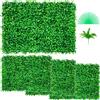 VEVOR Pannello Artificiale da Siepe di Bosso UV 4 Pezzi 61 x 40,6 cm Edera Finta