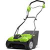 Greenworks 40V Rastrello a Batteria, 3600giri/min., Larghezza 36cm, Vano di Raccolta 30L, SENZA Batteria e Caricabatterie, Garanzia 3 Anni，G40DT35