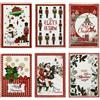 Preziosa Home Set Strofinacci Natalizi Preziosa Home Canovacci in spugna 6 Pezzi Natale 6425