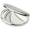 Zilverstad 6084260 - Specchietto da borsa con cristalli, 6 x 7,5 cm, argentato