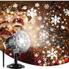 Proiettore Laser Natale LED RGB Esterno Giochi di Luce Fiocchi di Neve Natalizi