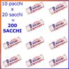 IRGE Sacchi spazzatura 50x60 cm TRASPARENTI Buste 30 L sacchetti pattumiera 200 pz