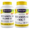 Healthy Origins Vitamina D3 10000 IU ui 360 Softgel + K2 as MK7 100 mcg 180 Caps