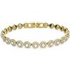 Swarovski Bracciale Swarovski Angelic 5505469 Bracelet Donna Oro Dorato Cristalli Tennis
