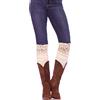 Leg Avenue Confetti DOT Knee Slouch Socks, Avorio, Taglia Unica