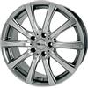 Brock B21 Brock 7,5 x 17 et 29 Bolt Circle 4 x 108 65,1 580070858 centratura Hub, Argento cromato verniciato