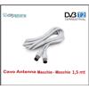 Extrastar Prolunga Cavo Coasiale Filo Antenna Tv Maschio Maschio Digitale Terrestre 1,5mt
