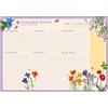 Grupo Erik: Planning da Tavolo A4 Wild Flowers in portoghese | Planner settimanale 21 x 29,7 cm con 54 fogli a strappo, Agenda Organizer, Weekly Planner o Calendario Planner da scrivania