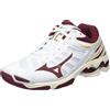 Mizuno Tensione D'onda, Scarpe da pallavolo Donna, Bianco Cabernet Mp Oro, 45 EU