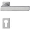 HOPPE - Maniglia Dallas su mini rosette PZ, spessore porta 40-50, in acciaio INOX opaco