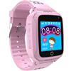 Celly Kidswatch - Orologio per telefono impermeabile per bambini - 4G, chiamate, messaggi, modalità scuola, funzione SOS, GPS, fotocamera e contapassi - 2 anni di garanzia (ROSA), Normal